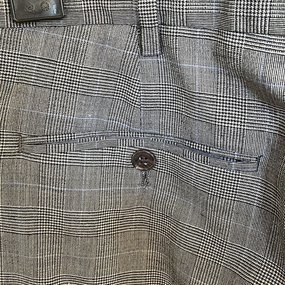 LANDS END 38 x 30 men’s wool stretch classic transitional fit pants with cuffs - Picture 5 of 15